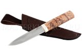 Нож из стали Х12МФ Якут большой, рукоять - карельская береза