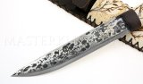 Нож из стали 9ХС Якут большой, рукоять - рог лося