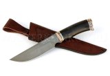 Нож из порошковой стали Vanadis 10 Золотоискатель, рукоять  — черный граб, литье бронза