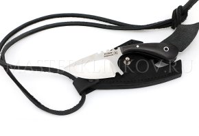 Нож шейный из стали Х12МФ, граб, цельнометаллический