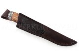 Нож из порошковой стали Böhler S390 Золотоискатель, рукоять — карельская береза, литье