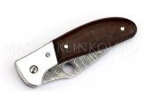 Нож складной из дамасской стали Дельфин, рукоять - венге