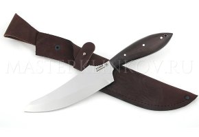 Нож из стали Х12МФ Шеф-повар №10, рукоять - черный граб