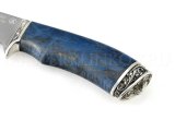 Нож из порошковой стали Böhler S390 Бобр, рукоять — стаб. карельская береза, литье