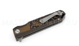 Нож складной из порошковой стали S390 - 017, рукоять - микарта, подшипник
