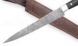 Нож филейный кованый из дамасской стали, 200 мм, рукоять - венге