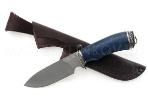 Нож из порошковой стали Böhler S390 Бобр, рукоять — стаб. карельская береза, литье