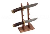 Стойка из ореха для 5 складных ножей