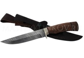 Нож из дамасской стали Соболь, рукоять - венге