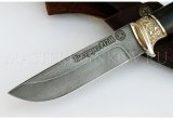 Нож из стали Р12М быстрорез Глухарь, рукоять - черный граб, литье
