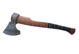 Кованый топор №09, углерод + ХВГ, оформление под камень