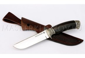 Нож из порошковой стали Elmax Глухарь, рукоять - черный граб, литье