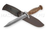 Нож Разведчика из булатной стали НР, орех, резьба, литье