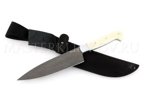 Нож кухонный из булатной стали Шеф-повар №2, клинок 160мм, рукоять - акрил