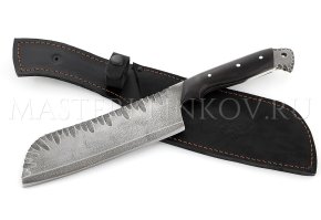 Тяпка цельнометаллическая из стали 9ХФ, рукоять - черный граб