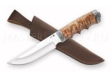 Нож из порошковой стали М390 Золотоискатель, рукоять - карельская береза под пальцы, литье