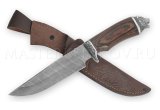 Нож из дамасской стали Кадет, рукоять - венге, литье Медведь