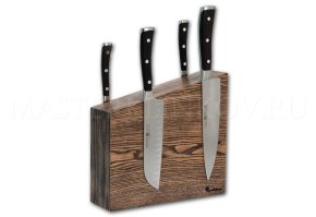 Магнитная подставка для 8 ножей из ясеня, покрытие - натуральное масло в цвет венге