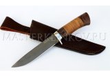 Нож из булатной стали Соболь, рукоять - венге, кожа