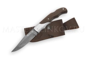 Нож складной из булатной стали Белка-1, рукоять - венге