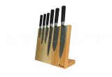 Магнитная подставка панно для 6 ножей из ясеня, покрытие - натуральное масло