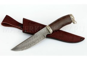 Нож из дамасской стали Золотоискатель, рукоять - венге, литье 3