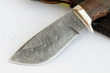 Нож Ёжик-2 из дамасской стали, рукоять - венге, бронза