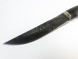 Нож из дамасской стали Осетр, долы, рукоять - венге, литье Кобра