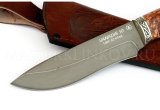 Нож из порошковой стали Vanadis 10 Беркут, рукоять — карельская береза, литье