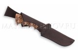 Нож из порошковой стали Elmax Бобр, рукоять - карельская береза под пальцы