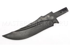 Клинок из булатной стали Восток, оформление - долы, камень