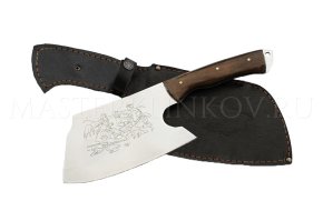 Тяпка цельнометаллическая из стали 95Х18, гравировка Охота