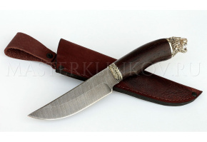 Нож из дамасской стали Егерь, рукоять - венге, литье Тигр