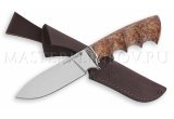 Нож из порошковой стали Elmax Бобр, рукоять - карельская береза под пальцы