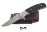 Нож складной из порошковой стали S390 - 012, рукоять - микарта