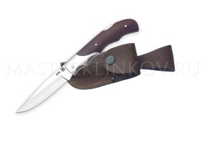 Нож складной из стали M390 Белка, рукоять - черный граб