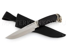 Нож из стали Elmax «Медведь», рукоять - черный граб, литье Кобра