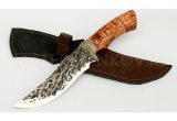Нож из стали 9ХС Восток, рукоять — карельская береза