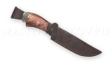 Нож из булатной стали Кадет, рукоять - карельская береза, литье