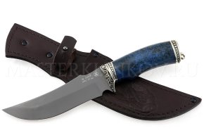 Нож из порошковой стали Böhler S390 Восток, рукоять — стаб. карельская береза, литье