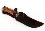 Нож из порошковой стали Vanadis 10 Восток, рукоять — карельская береза,  литье
