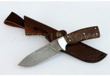 Нож из стали Р12М быстрорез Бобр, рукоять - венге, цельнометаллическая