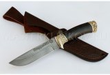 Нож из стали Р12М быстрорез Глухарь, рукоять - черный граб, литье