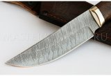 Нож из дамасской стали Егерь, рукоять - венге, береста