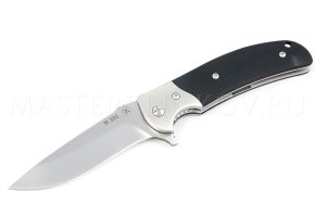Нож складной из порошковой стали М390 - 012, рукоять - микарта