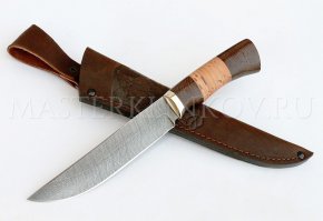 Нож из дамасской стали Осетр