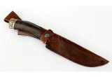 Нож из стали 9ХС Клык, рукоять — черный граб, литье