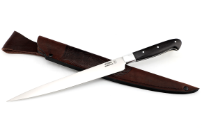 Нож филейный кованый из стали Х12МФ, 200 мм, рукоять - граб